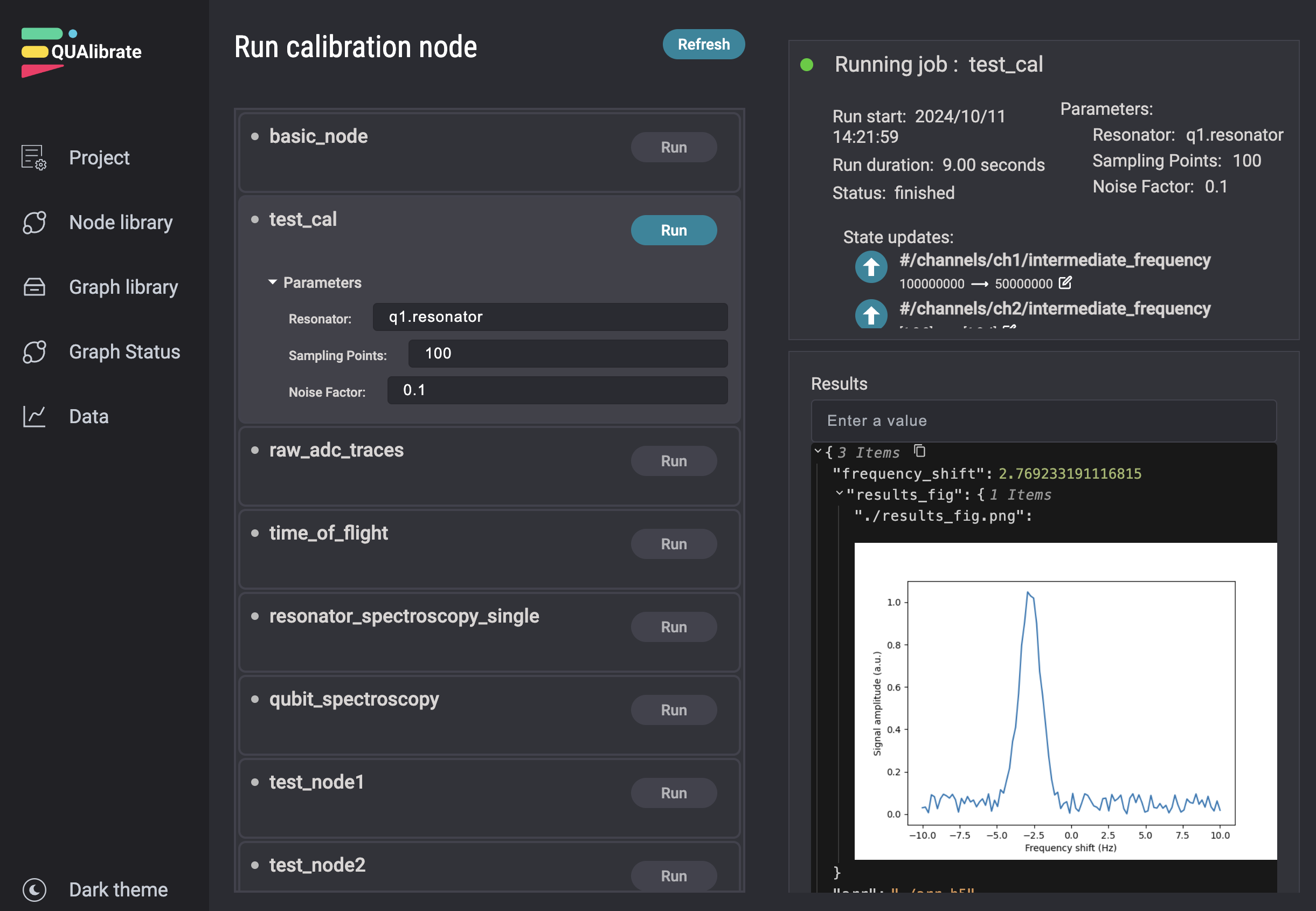 Node Page After Execution