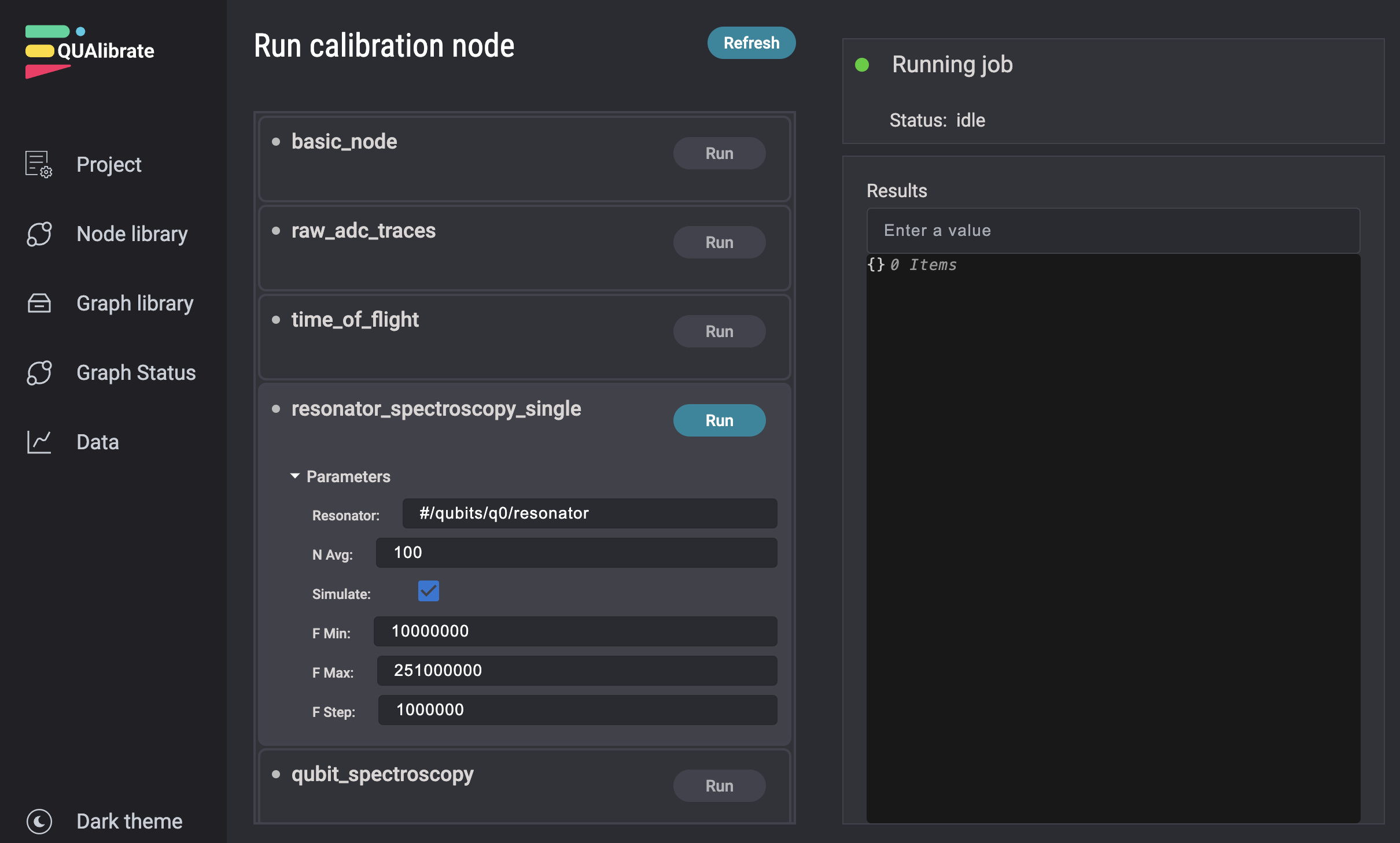 Node Page Before Execution